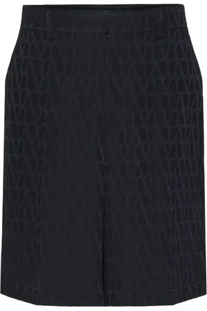 VALENTINO GARAVANI Toile Iconographe silk bermuda shorts