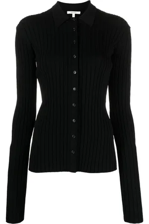 Nensi Dojaka Straight-point collar pleated top