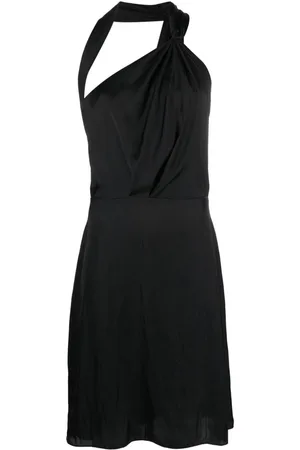 Zadig & Voltaire Razal pleat-detail satin midi dress