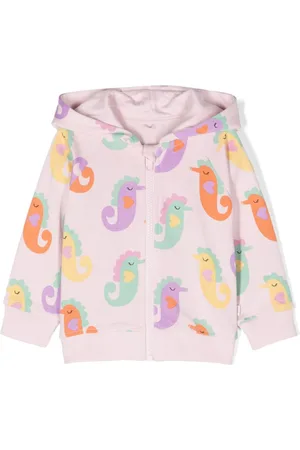 Stella McCartney Seahorse-print cotton hoodie