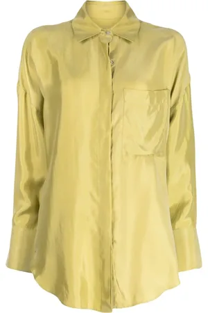 Bambah Spread-collar satin shirt