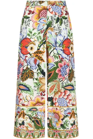 Etro Floral-print cotton poplin culottes