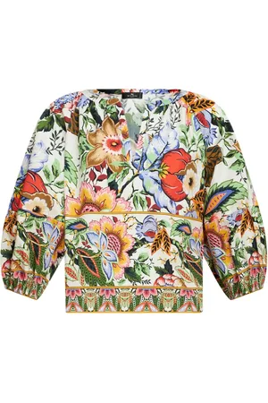 Etro Floral-print cotton blouse