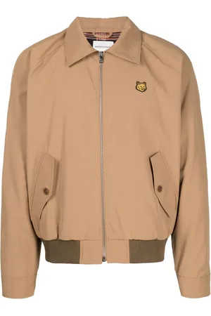 Maison Kitsuné Bold Fox Head-appliqu?? gabardine jacket