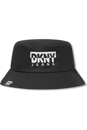 DKNY Logo-print cotton bucket hat