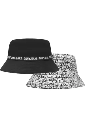 DKNY Logo-print cotton bucket hat