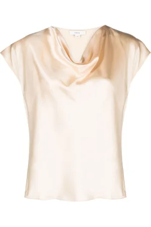 Vince Cowl-neck silk blouse