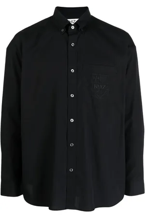 Izzue Logo-appliqu?? cotton shirt
