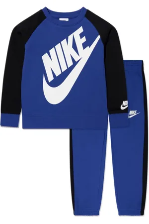 Nike Logo-print two-tone fleece tracksuit
