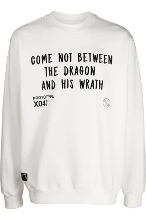 Izzue Slogan-embroidered crew-neck sweatshirt