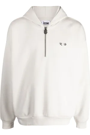 Izzue Photograph-print half-zip hoodie
