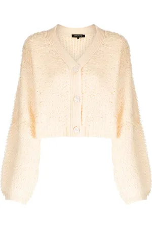 tout a coup Boucl??-design cropped cardigan
