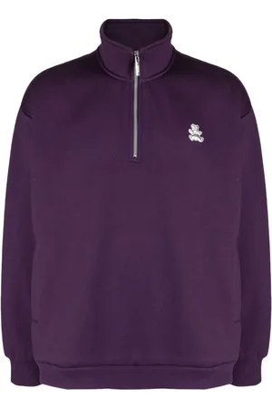 Izzue Appliqu??-detail half-zip sweatshirt