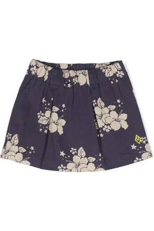 The Animals Observatory Swan floral-print skirt
