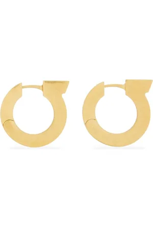 Salvatore Ferragamo Gancini logo-engraved earrings