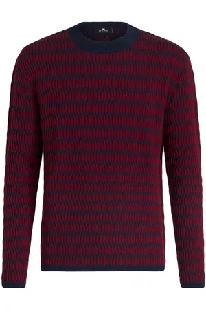 Etro Two-tone jacquard wool jumper
