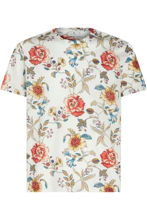 Etro Floral-print cotton T-shirt