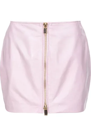 Pinko Zip-fastening leather miniskirt