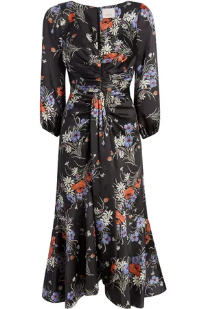 Cinq A Sept Floral-print V-neck dress