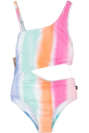 Molo Abstract-pattern print cut-out swimsuit