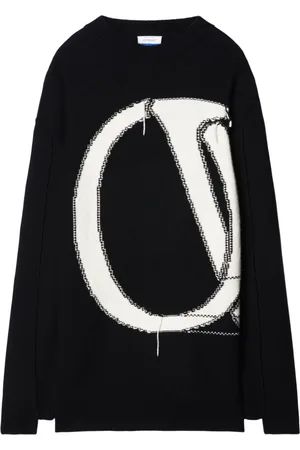 OFF-WHITE Intarsia-logo wool jumper