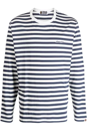 A Bathing Ape Striped cotton long-sleeve T-shirt