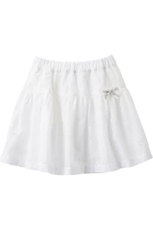 Familiar Broderie-anglaise flared skirt