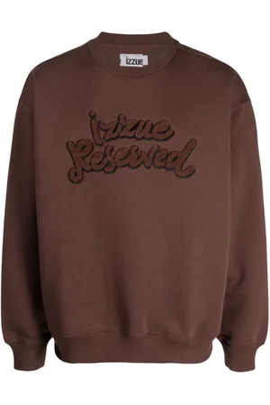 Izzue Towelling logo-appliqué sweatshirt