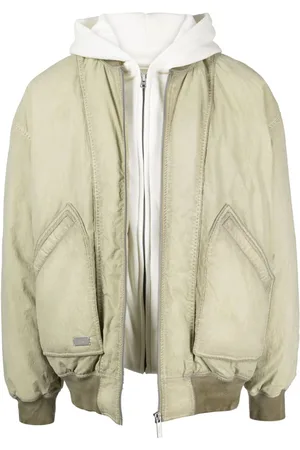 Izzue Logo-plaque cotton-blend bomber jacket