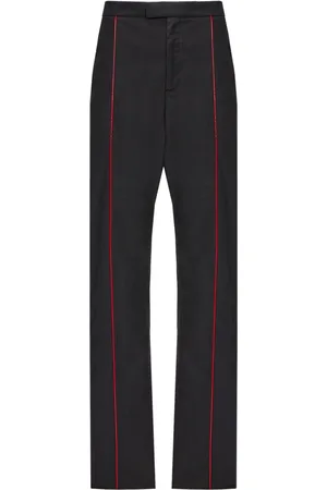 Salvatore Ferragamo Contrasting-trim cotton track pants