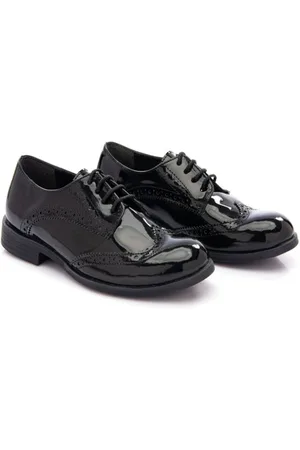 M. Moustache Round-toe patent brogues