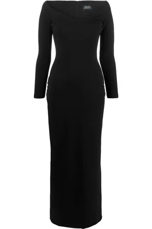 Solace Tara crepe off-shouder maxi dress