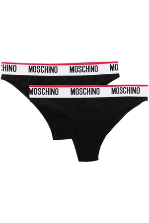 Moschino Logo-band cotton-blend briefs (pack of two)