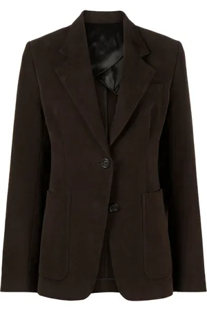 Totême Cinched-waist moleskin blazer