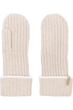 Brunello Cucinelli Stud-detail cashmere gloves