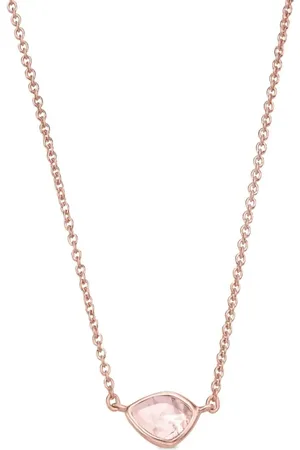 Monica Vinader Siren logo-plaque necklace