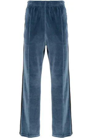 Pins & Needles Elasticated-waist velvet track trousers