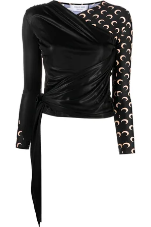 Marine Serre Regenerated crescent moon-print top