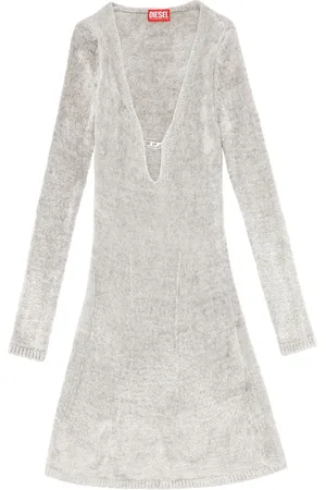 Diesel M-Coleen logo-plaque dress