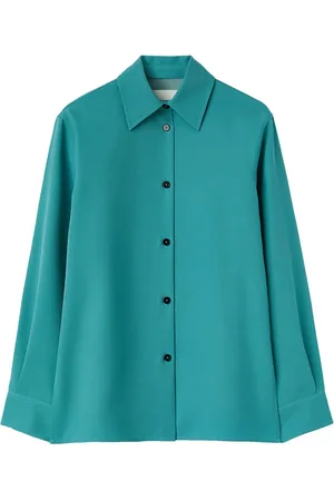 Jil Sander Pointed-collar wool shirt