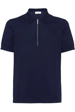 Salvatore Ferragamo Half-zip cotton polo shirt