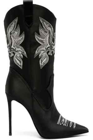 LE SILLA Eva Cowboy 120mm satin boots