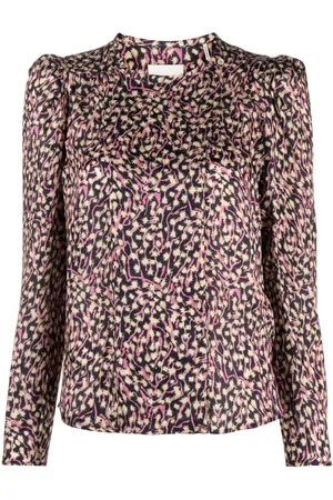 Isabel Marant Lensy graphic-print blouse