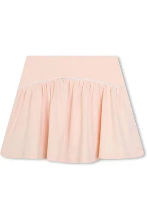 Chloé Ladder-stitch cotton skirt