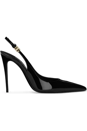 Dolce & Gabbana Patent-leather slingback pumps