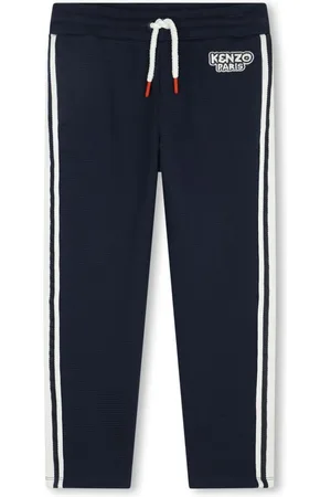 Kenzo Logo-patch checked trousers
