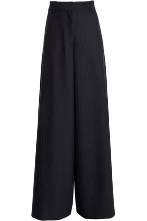 Khaite Jacob pinstriped wide-leg trousers