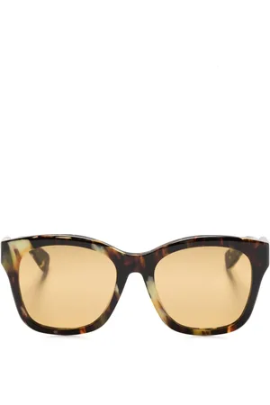 Chloé Tortoiseshell-effect cat eye-frame sunglasses