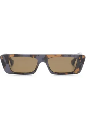 Gucci Tortoiseshell rectangle-frame sunglasses