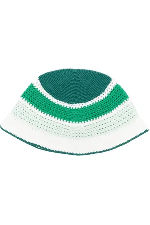 Casablanca Striped crochet bucket hat